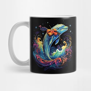 Whale Playing Violin Mug